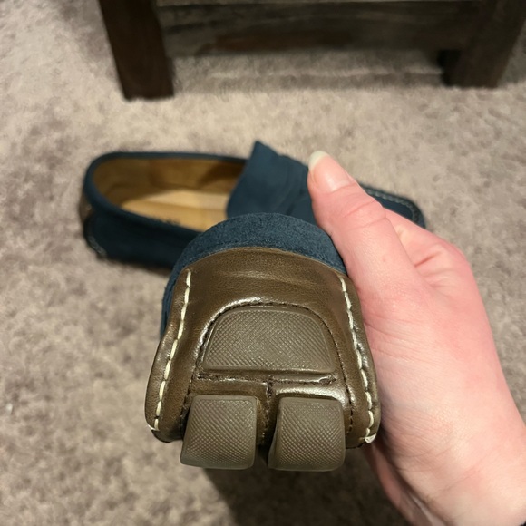 Alfani Blue Suede and Leather Tigger Driving Loafers Size 9.5 - Picture 5 of 8
